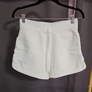 Women's White Terry Cloth Shorts